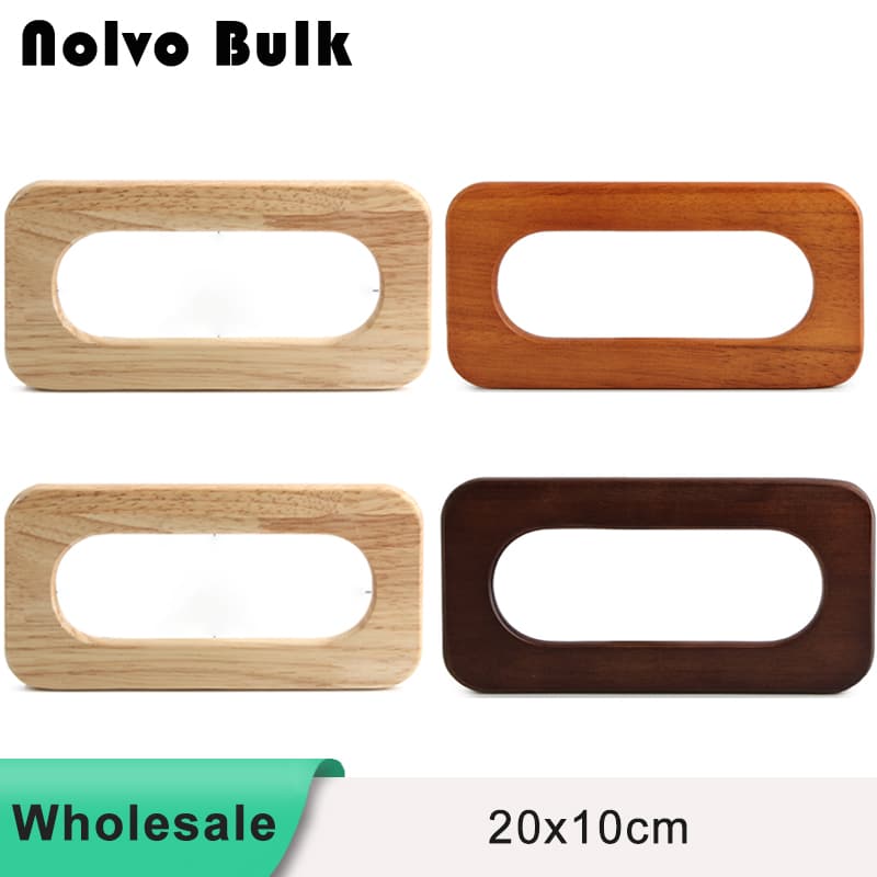  Rectangle Wood Handbag For DIY Bags Accessories TD20*10