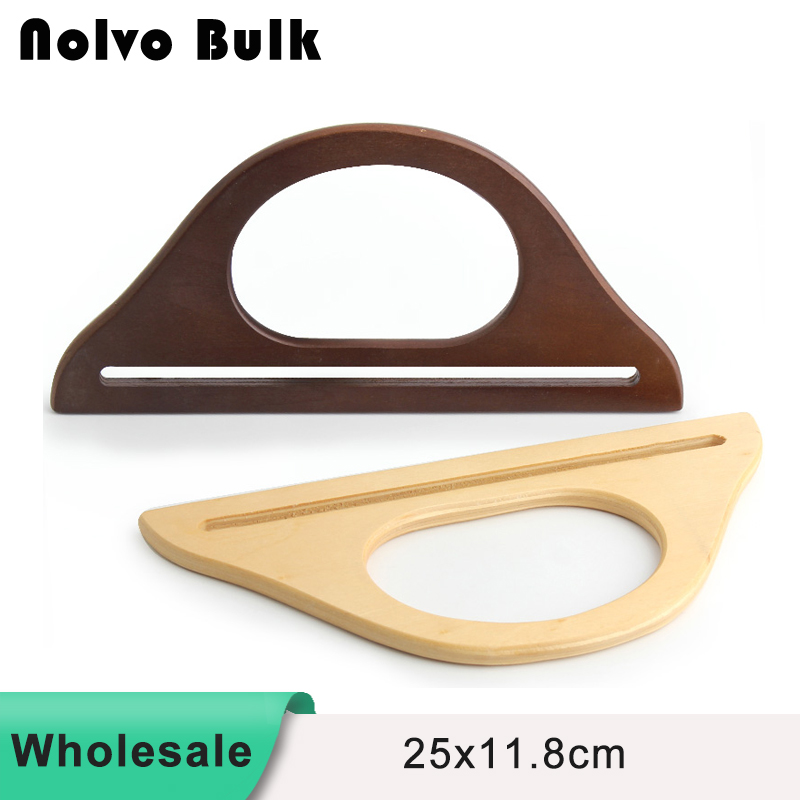 Hanger-Shaped Plywood Handle For Bags DIY Replacement-BC25*11.8cm